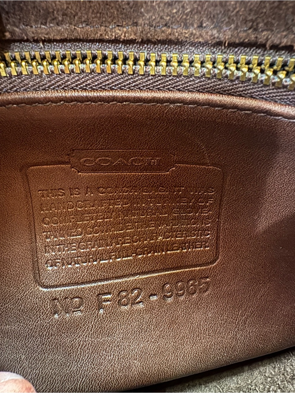 Coach Vintage  Legacy Small Flap Style # 9965 Brown - Picture 4 of 5